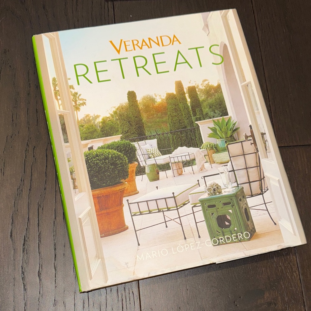 Veranda Retreats Coffee Table Book - Elegant Green Cover